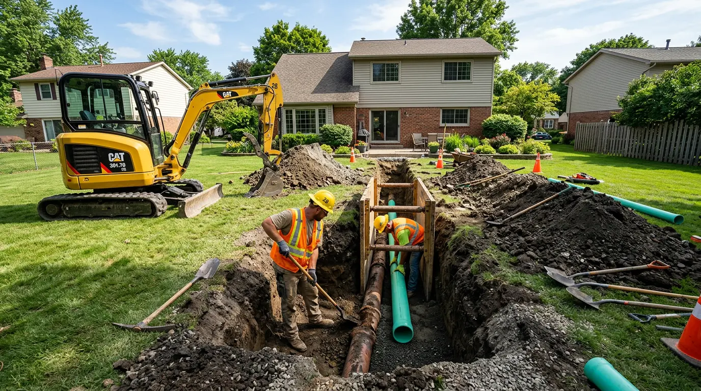 Sewer Line Cleaning in Valley, PA